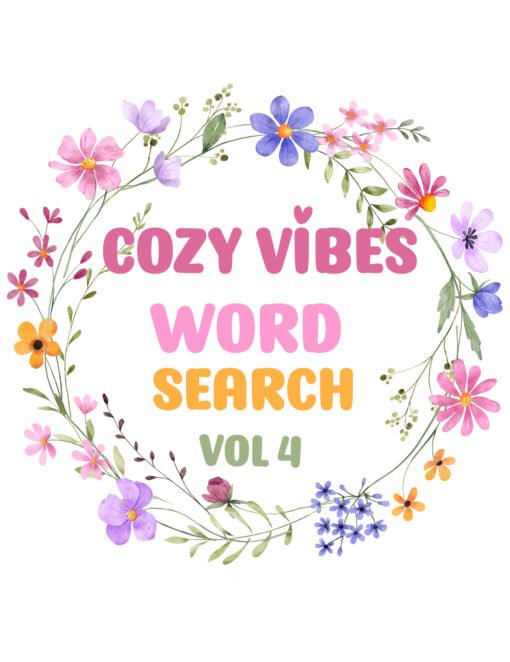 COZY VIBES Word Search Puzzle  Vol 4