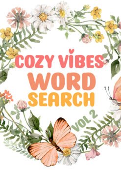 COZY VIBES Word Search Puzzle  Vol 2