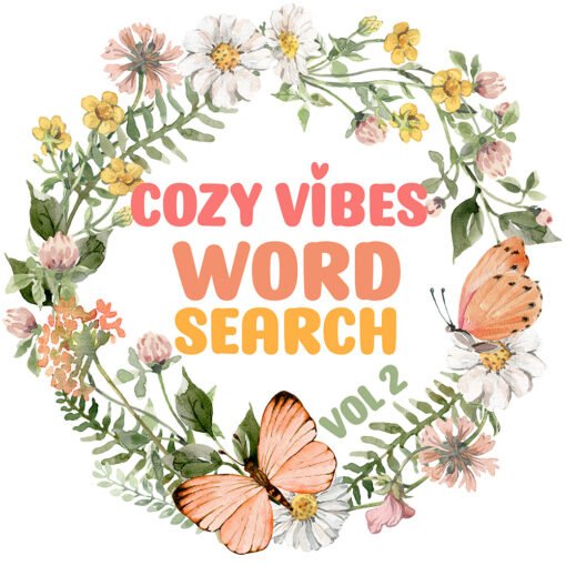COZY VIBES Word Search Puzzle  Vol 2