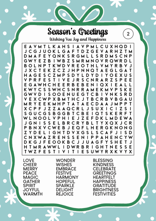 Christmas Word Search Puzzles Edition 3 - Image 3