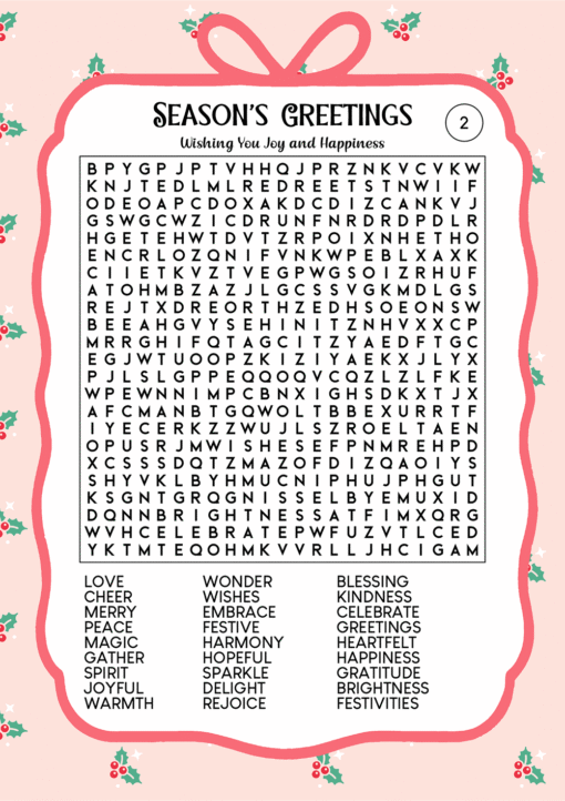 Cozy Christmas Word Search Puzzles Edition 5 - Image 3
