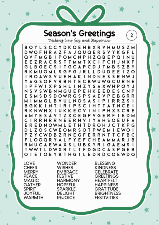 Christmas Word Search Puzzles Edition 4 - Image 3