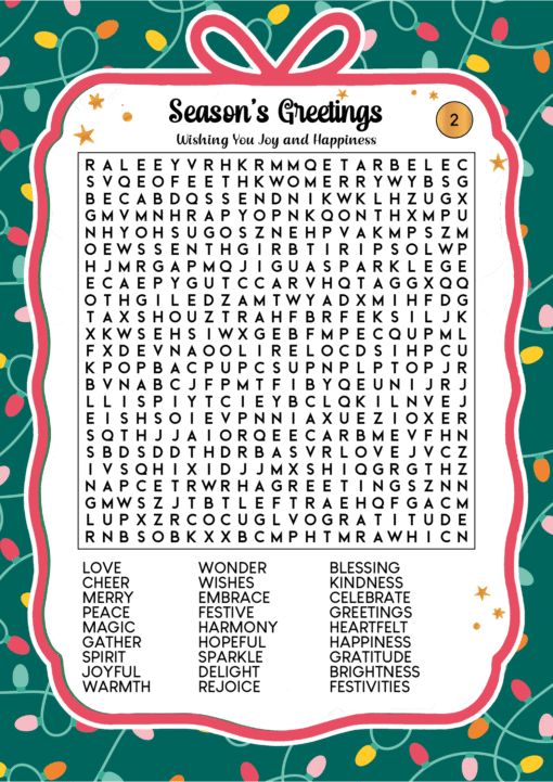 Christmas Word Search Puzzles Edition 2 - Image 3