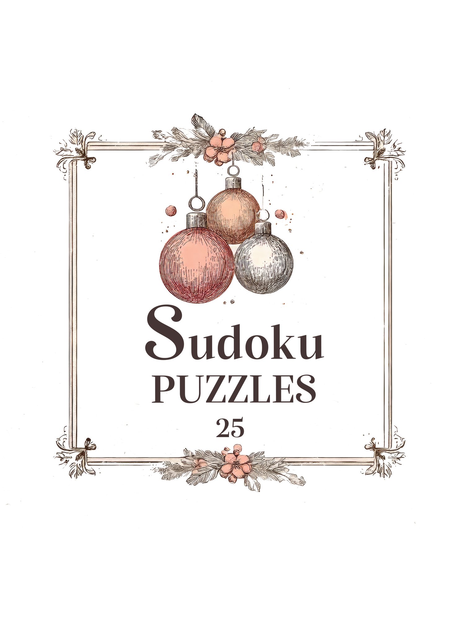 Vintage Christmas Sudoku Volume 25 : Moderate to Hard Level
