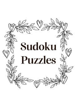 Floral Hearts Sudoku Puzzles