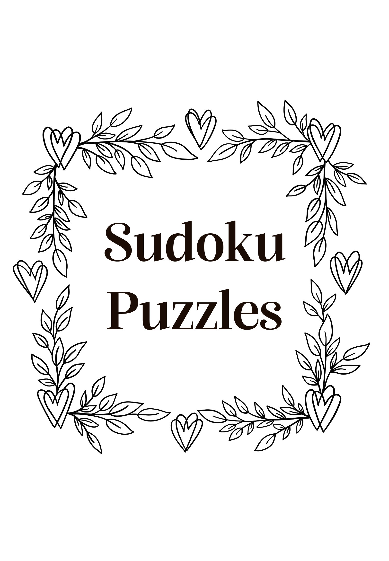 Floral Hearts Sudoku Puzzles