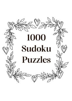 1000 Floral Hearts Sudoku Puzzles