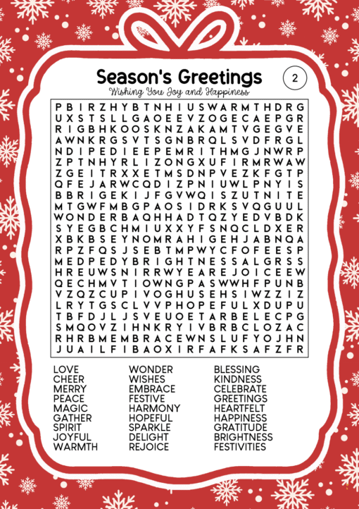 Cozy Christmas Word Search Puzzles Edition 10 - Image 3