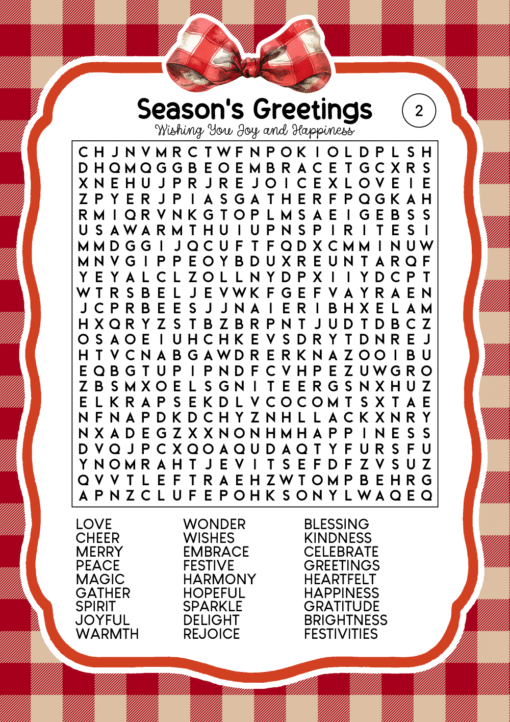 Cozy Christmas Word Search Puzzles Edition 8 - Image 3