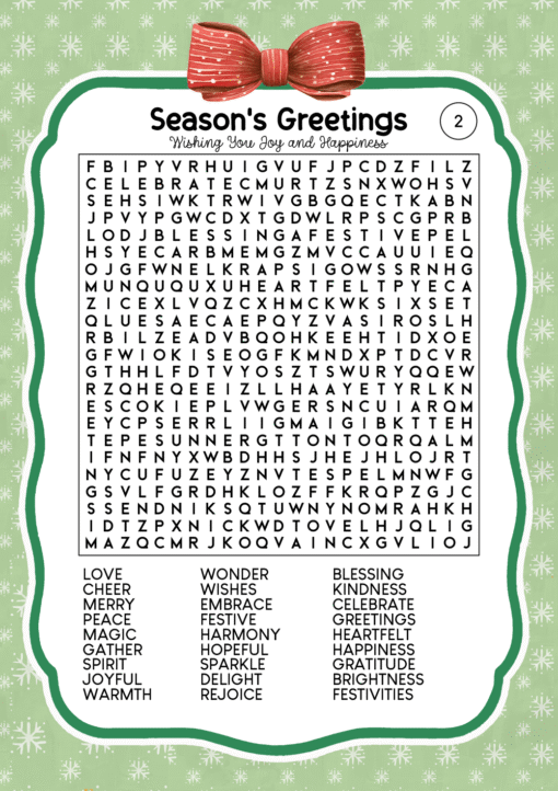 Cozy Christmas Word Search Puzzles Edition 6 - Image 3