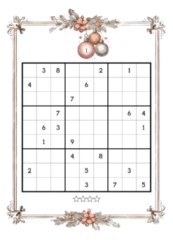 Alternative view of Vintage Christmas Sudoku Volume 28 :  Moderate to Hard Level