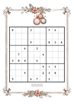 Alternative view of Vintage Christmas Sudoku Volume 30 :  Moderate to Hard Level