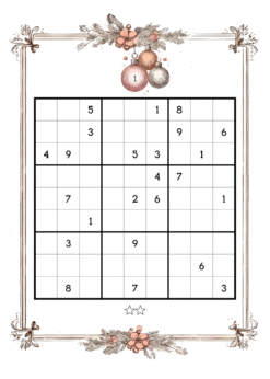 Alternative view of Vintage Christmas Sudoku Volume 12 : Mild to Medium Levels