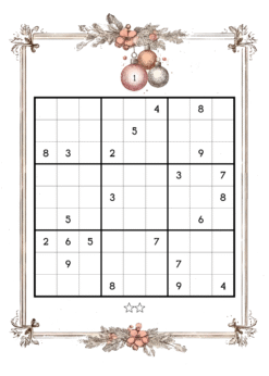 Alternative view of Vintage Christmas Sudoku Volume 20 : Mild to Medium Levels