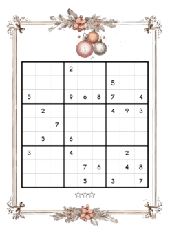 Alternative view of Vintage Christmas Sudoku Volume 22 : Medium to Moderate Level