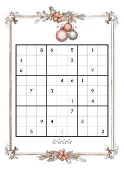 Alternative view of Vintage Christmas Sudoku Volume 25 :  Moderate to Hard Level