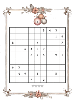 Alternative view of Vintage Christmas Sudoku Volume 27 :  Moderate to Hard Level