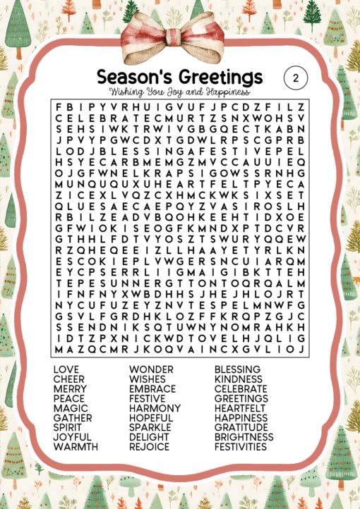 Cozy Christmas Word Search Puzzles Edition 7 - Image 3